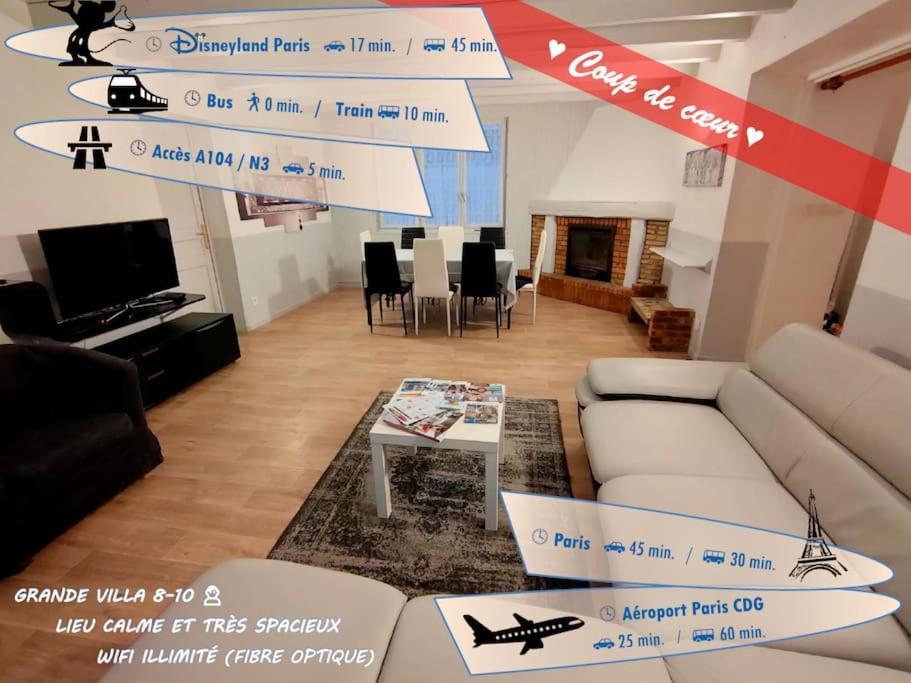 Pause Entre Deux Meaux ► Proche Disneyland Paris ► Wifi ► Netflix ► 24/24H Penchard Luaran gambar