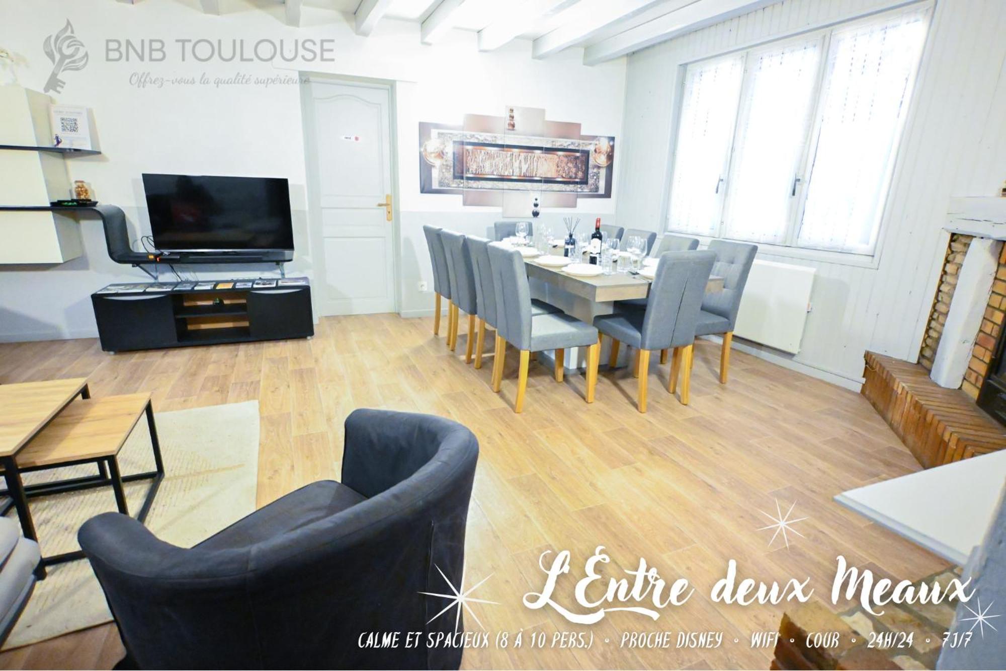 Pause Entre Deux Meaux ► Proche Disneyland Paris ► Wifi ► Netflix ► 24/24H Penchard Luaran gambar